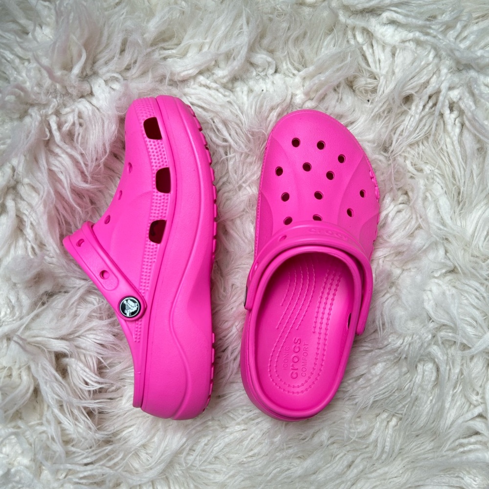 Baya Platform Clogs - Electric Pink